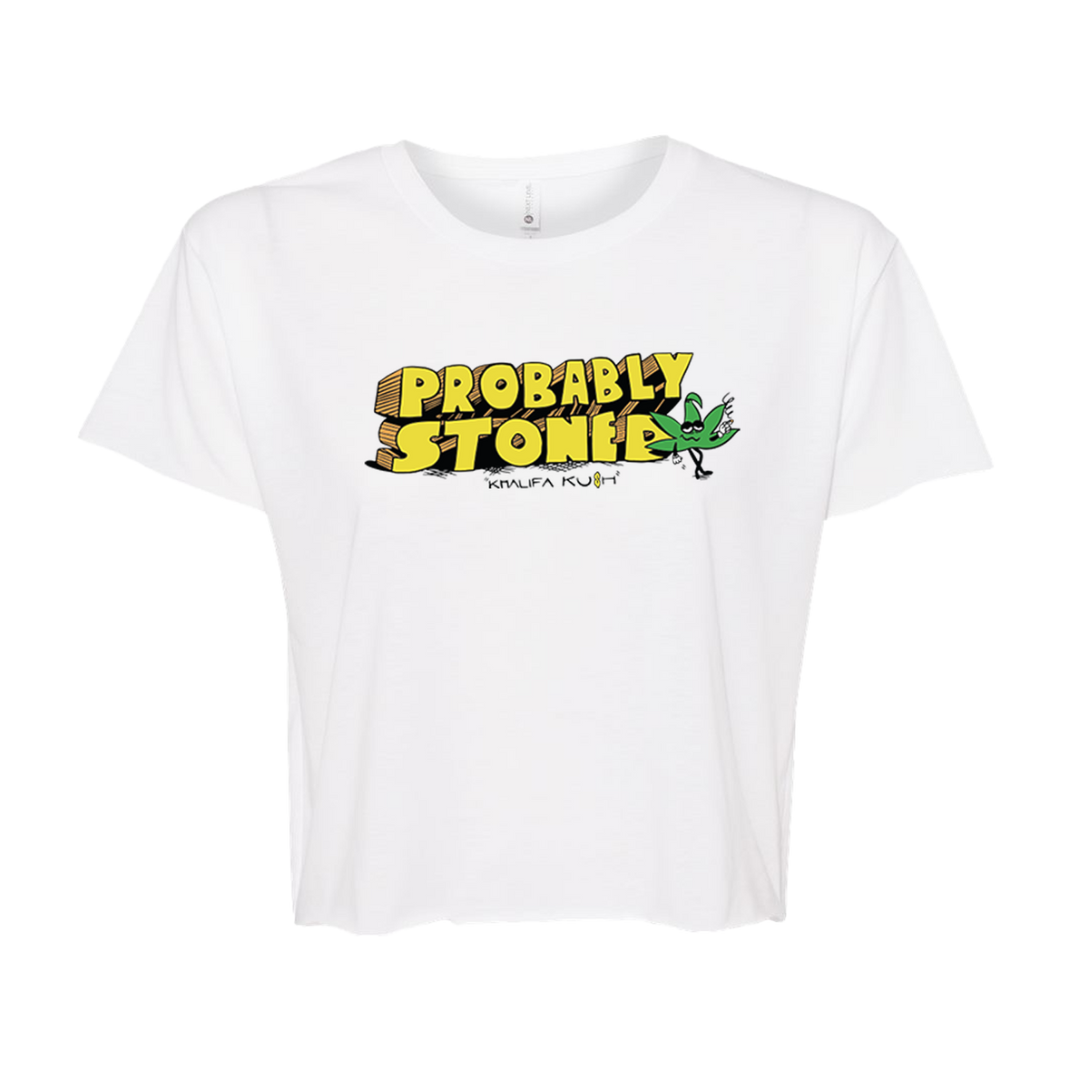 Probably Stoned Crop Top T-Shirt
